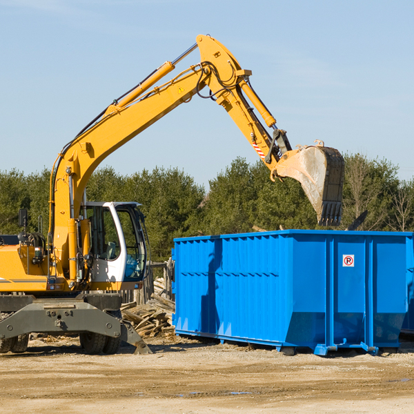 what size residential dumpster rentals are available in Fort Cobb Oklahoma